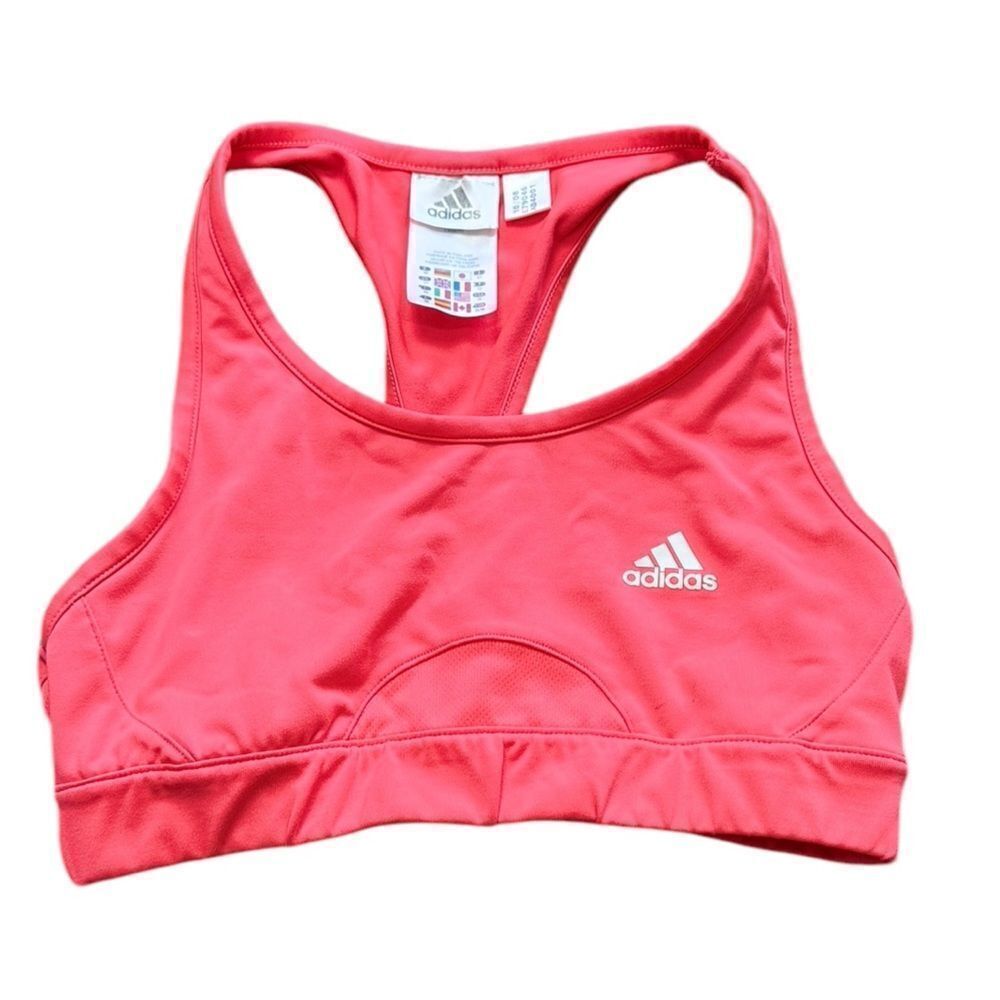 Adidas Coral Red Sports Bra